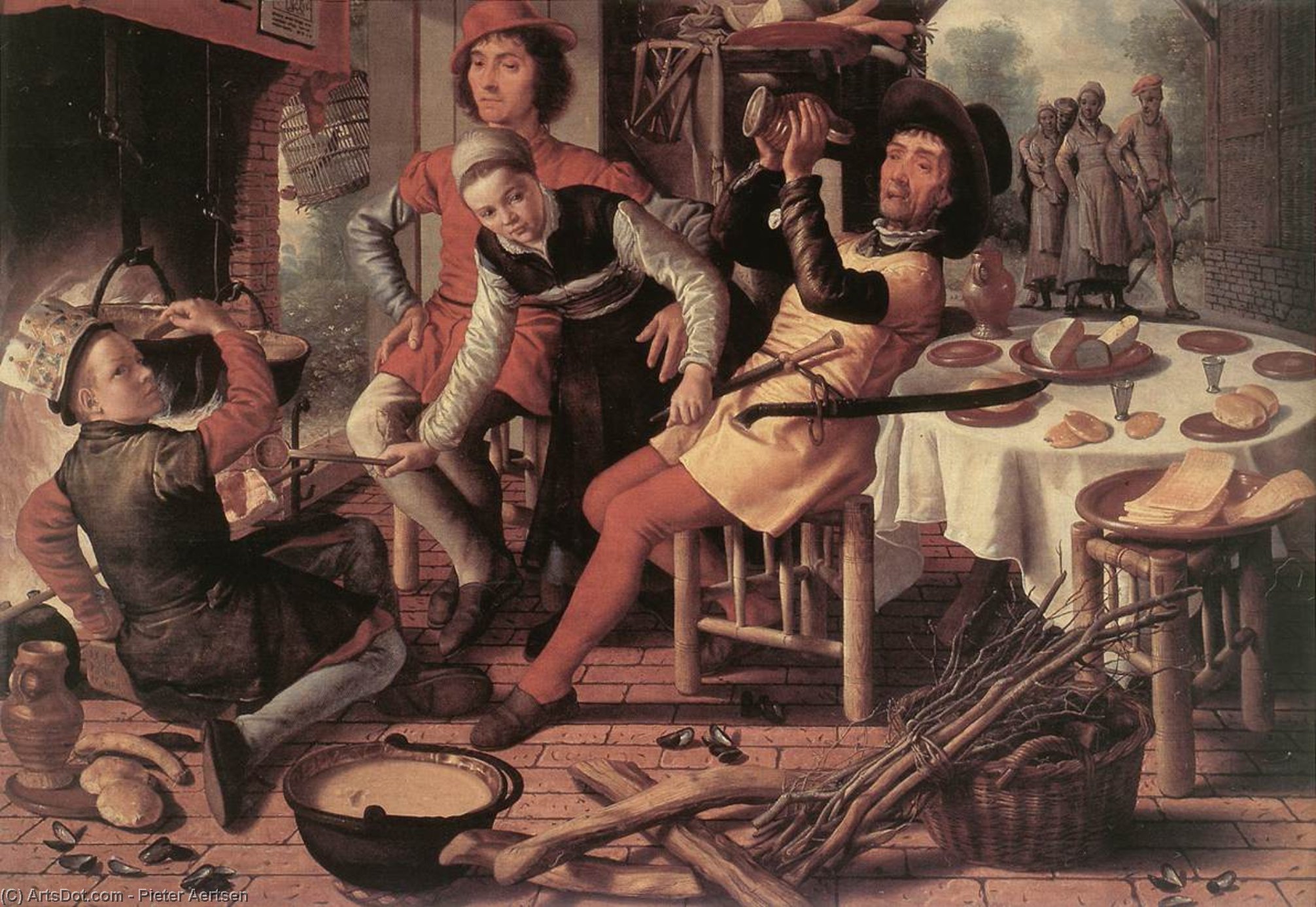 Peasants By The Hearth — Питер Аерстен