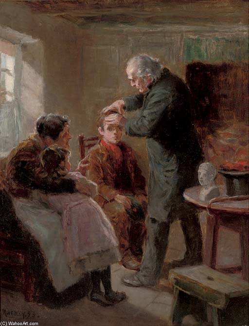 The Phrenologist's Visit — Ralph Hedley