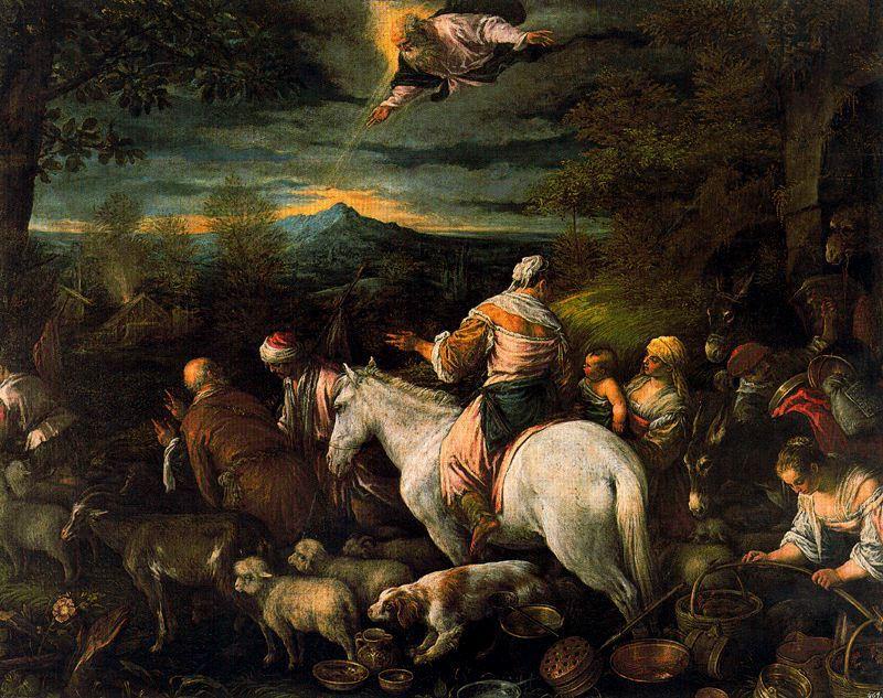 Departure Of Abraham And His Family And Livestock To The Land Of Canaan — Jacopo Bassano (jacopo Da Ponte)