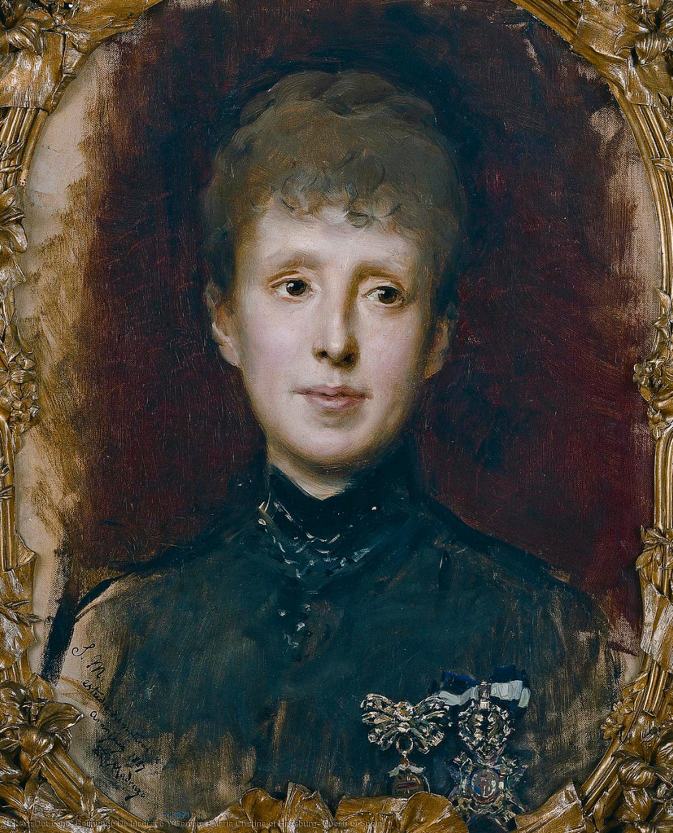 Maria Cristina Of Hapsburg, Queen Of Spain — Raimundo De Madrazo Y Garreta