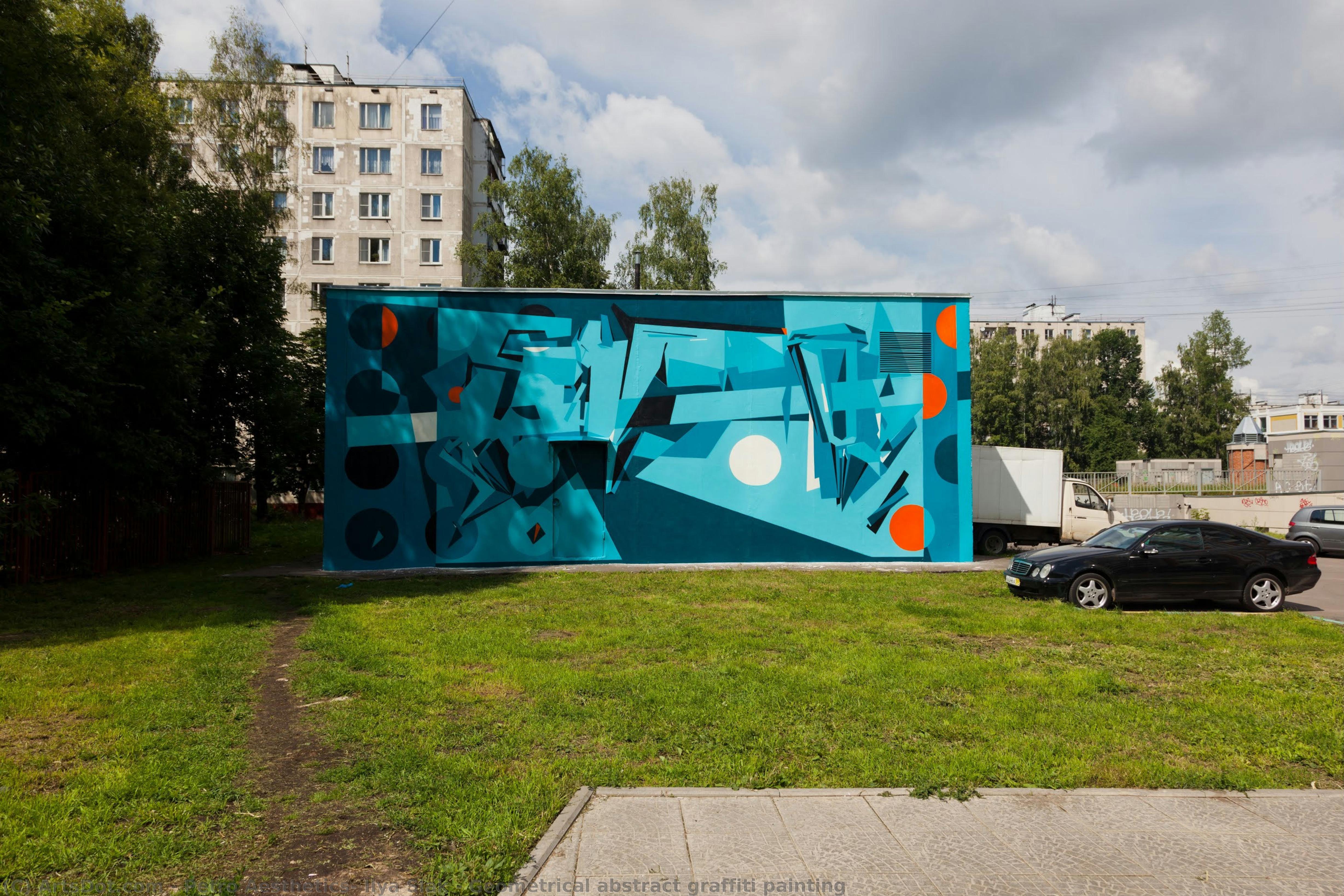 Geometrical Abstract Graffiti Painting — Petro Aesthetics, Ilya Slak