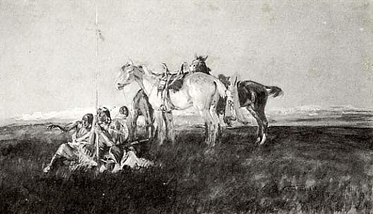 The Scouts, (painting) — Charles Marion Russell