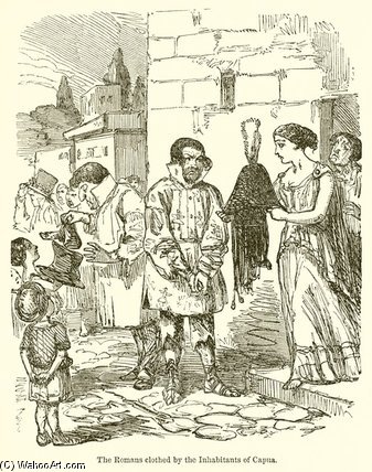 The Romans Clothed By The Inhabitants Of Capua — John Leech