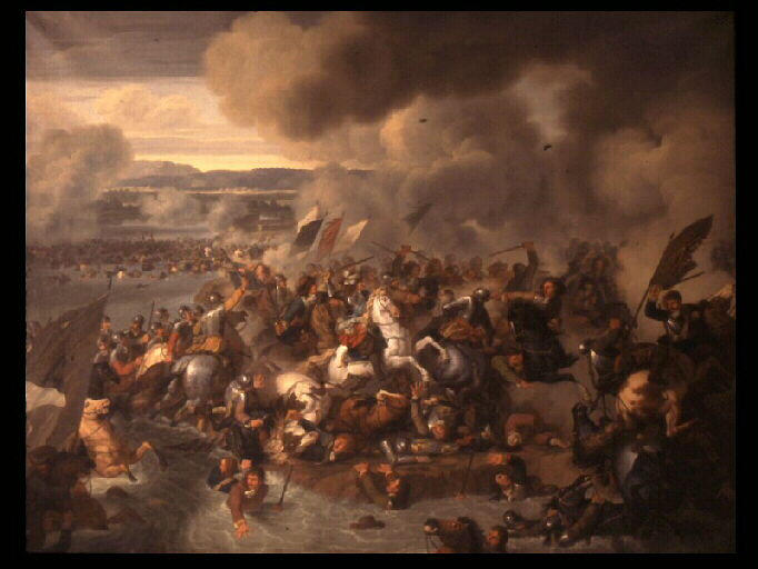 Le Passage Du Rhin Par L'armée Française Sous Le Commandement Du Grand Condé (1672) — Bénigne Gagneraux