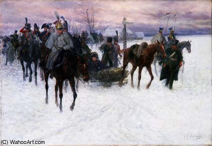 Napoleon's Troops Retreating From Moscow — Jan Van Chelminski