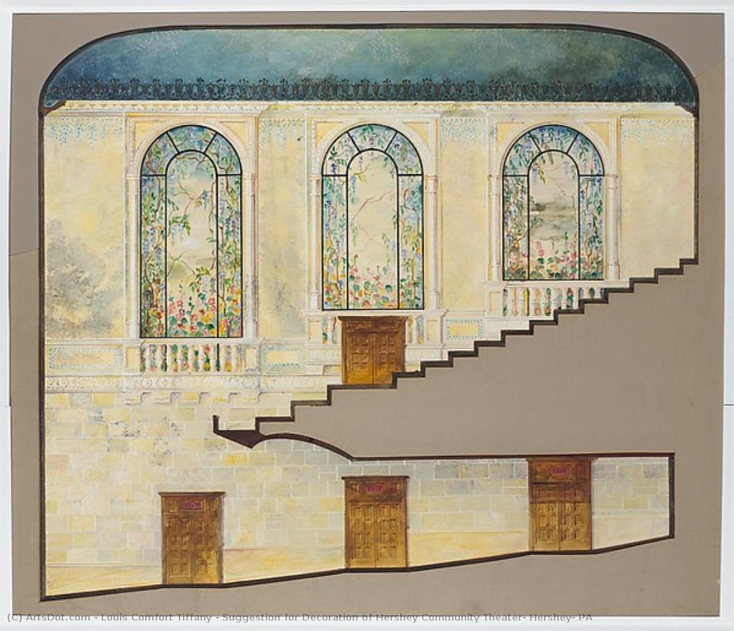 Suggestion For Decoration Of Hershey Community Theater, Hershey, Pa — Louis Comfort Tiffany