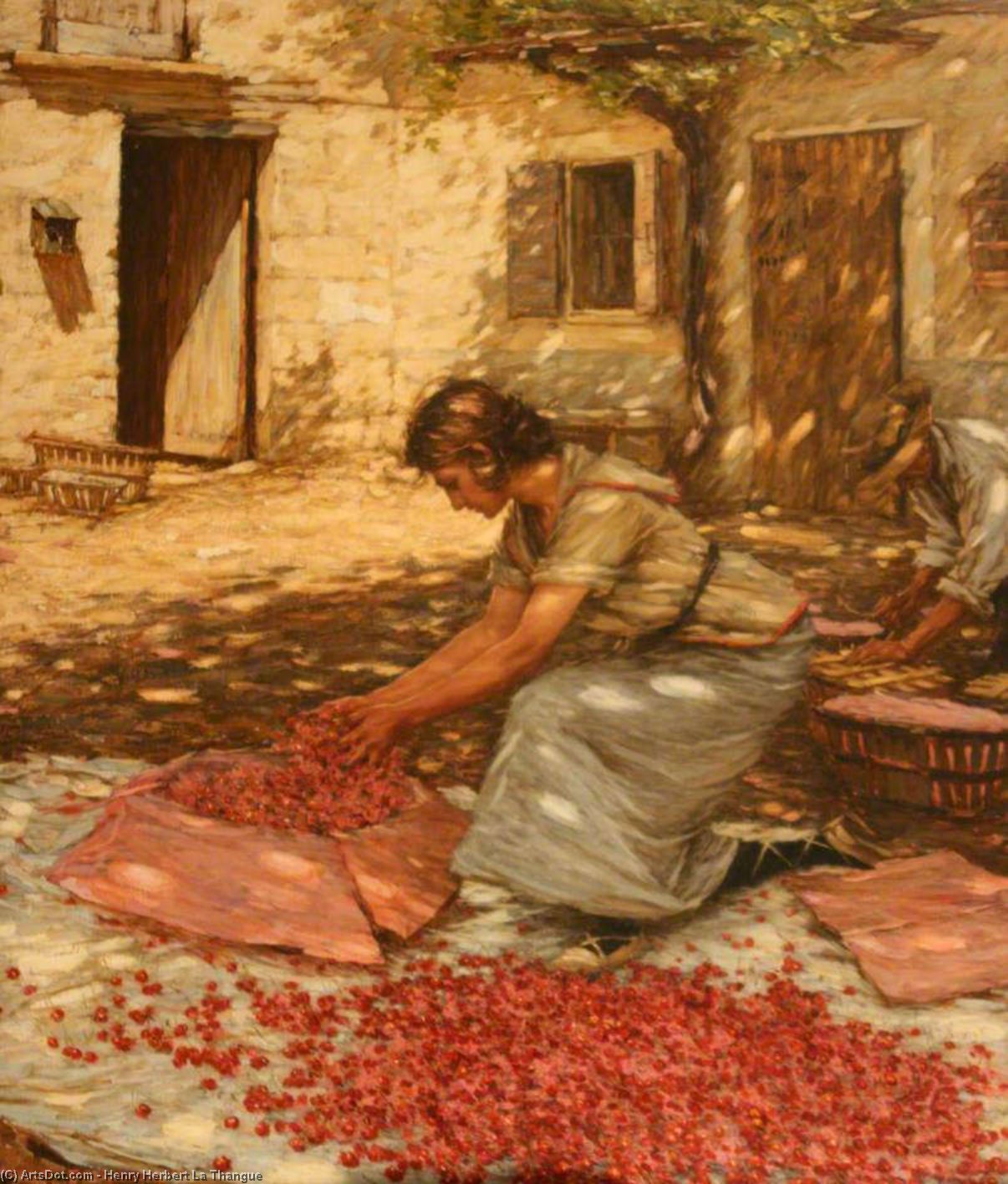 Packing Cherries In Provence, France — Henry Herbert La Thangue