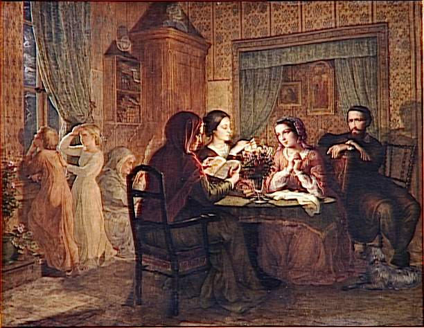 Le Toit Paternel — Anne François Louis Janmot