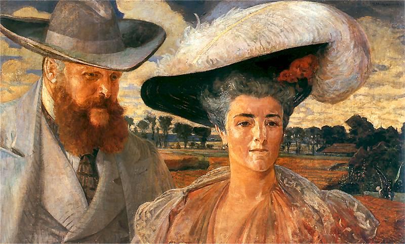 Portrait Of Margaret And Charles Lanckoronski — Jacek Malczewski