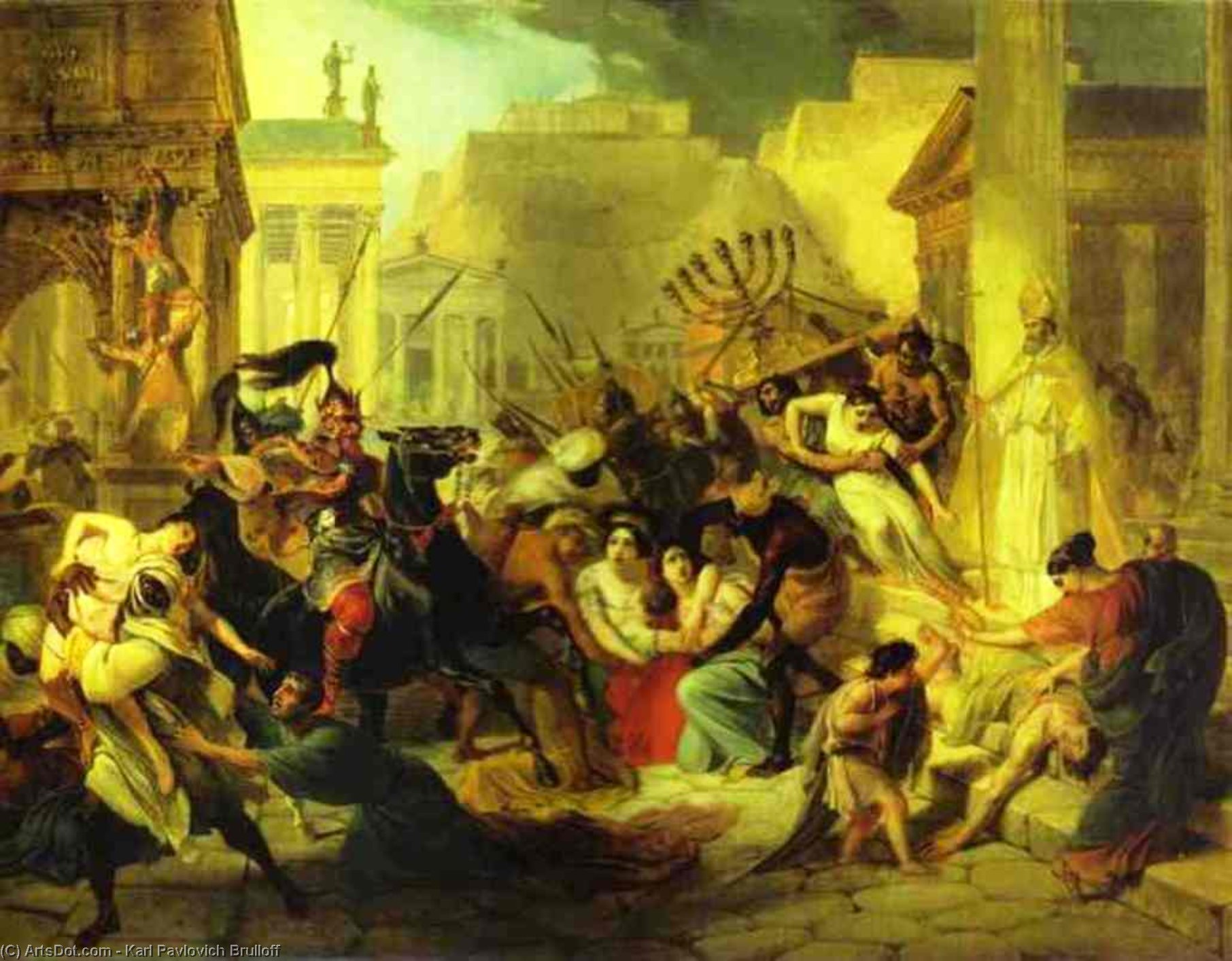Genserich's Invasion Of Rome. Study — Karl Brjullow