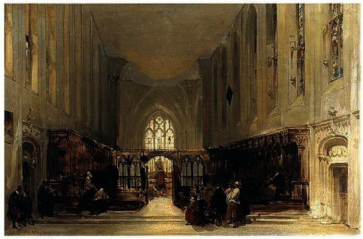 Interior Of A Church — David Roberts