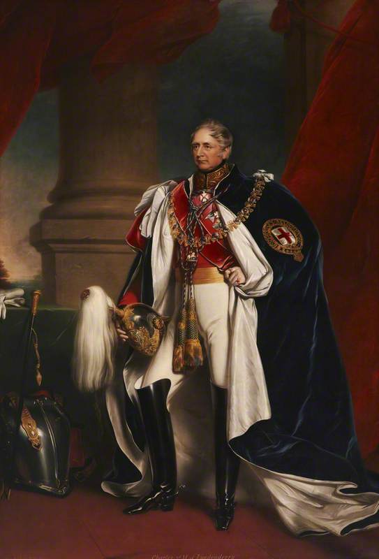 Charles William Stewart (later Vane) (1778–1854), Baron Stewart, Later 3rd Marquess Of Londonderry, Kg, In Garter Robes — James Godsell Middleton