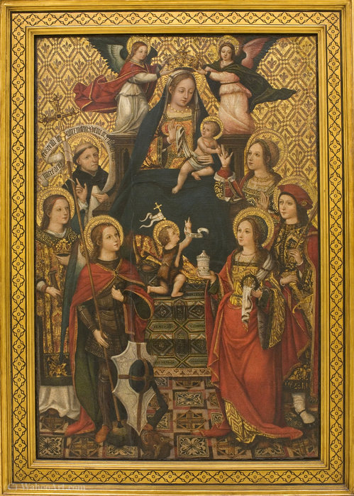 Virgin And Child, Saints And Angels — Vicente Masip