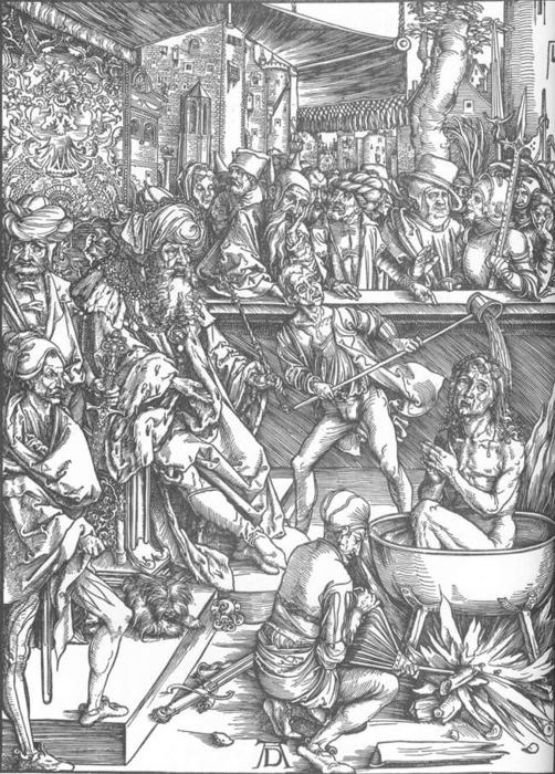 La Revelación De San Juan: 1. El Martirio De San Juan Evangelista — Albrecht Dürer