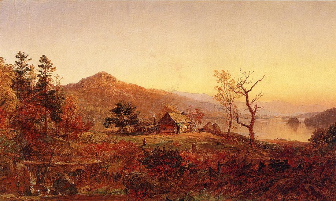 Fisherman's Hut, Greenwood Lake — Џаспер Франсис Кропси