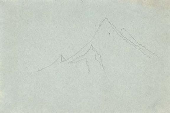 Cursory Sketch Of Mountain Peak 1 — Nicholas Roerich