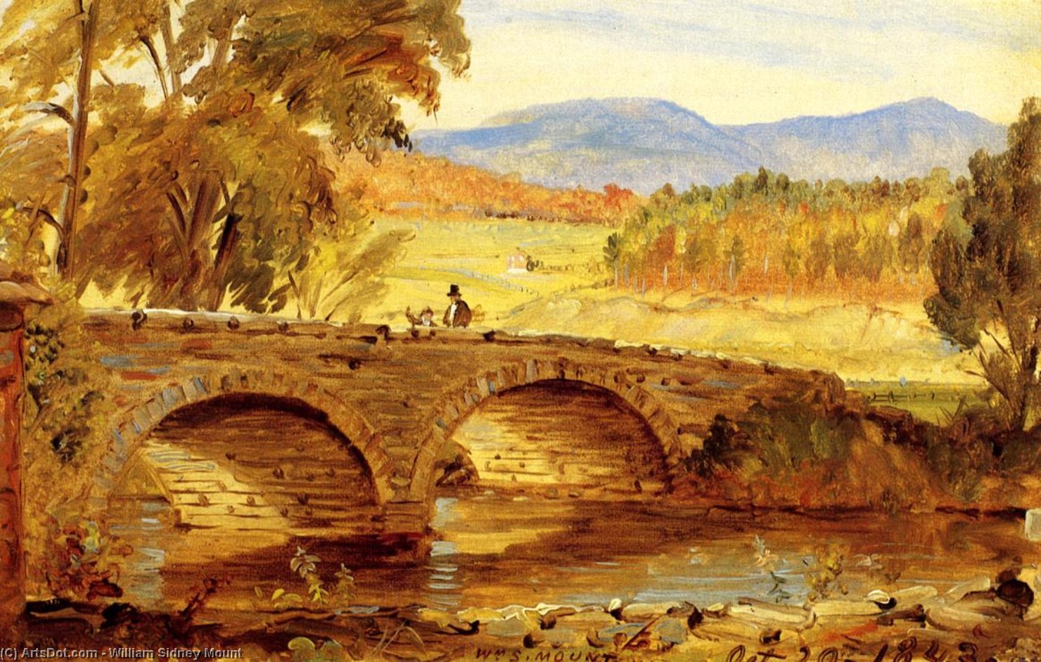 The Stone Bridge — ウィリアム・シドニー・マウント