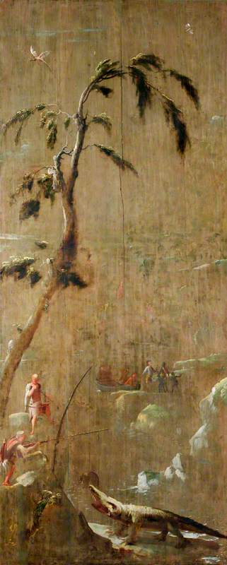 A Chinese Fisherman Hunting A Crocodile — Robert Robinson