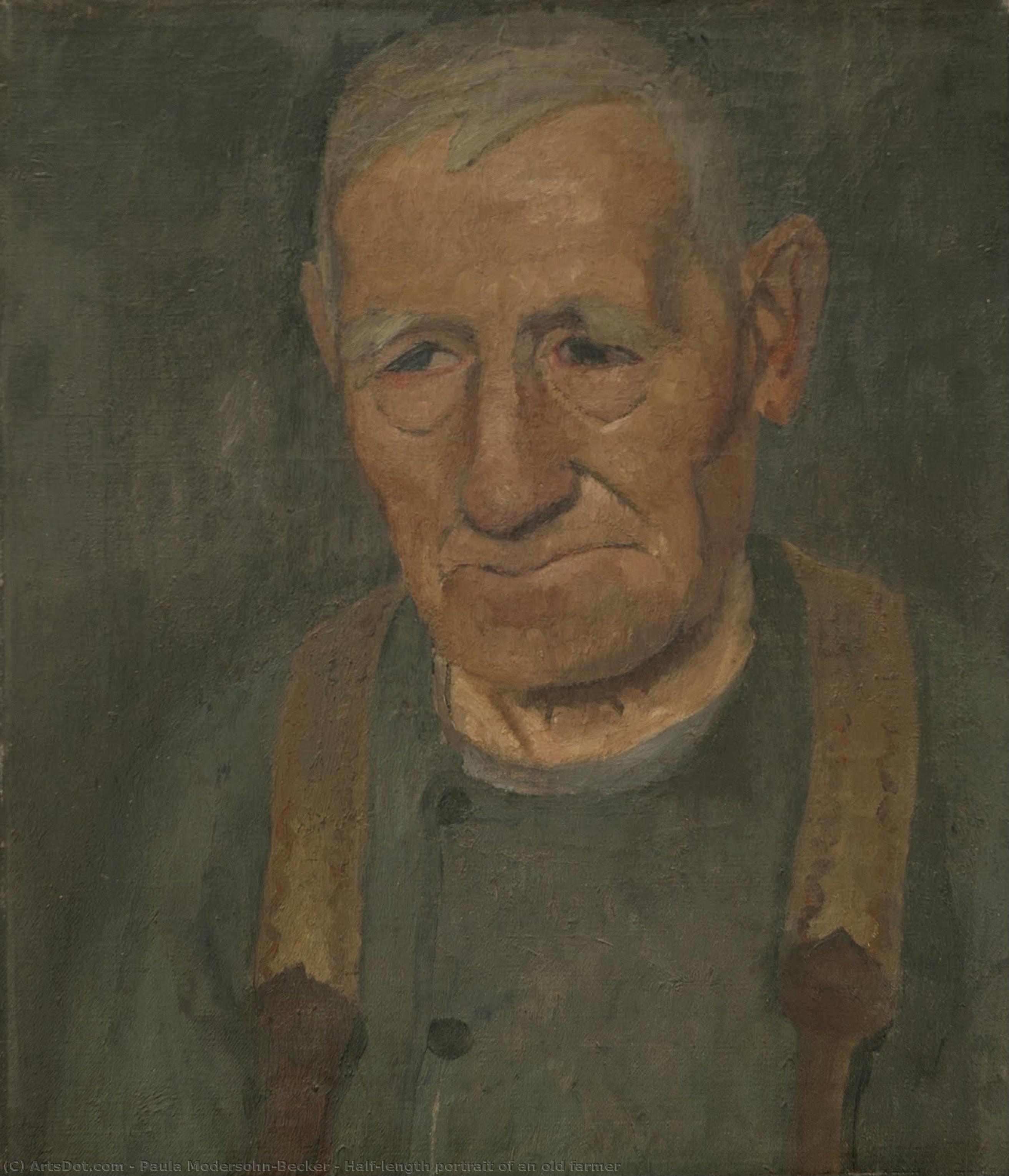 Half-length Portrait Of An Old Farmer — Паула Модерсон-бекер