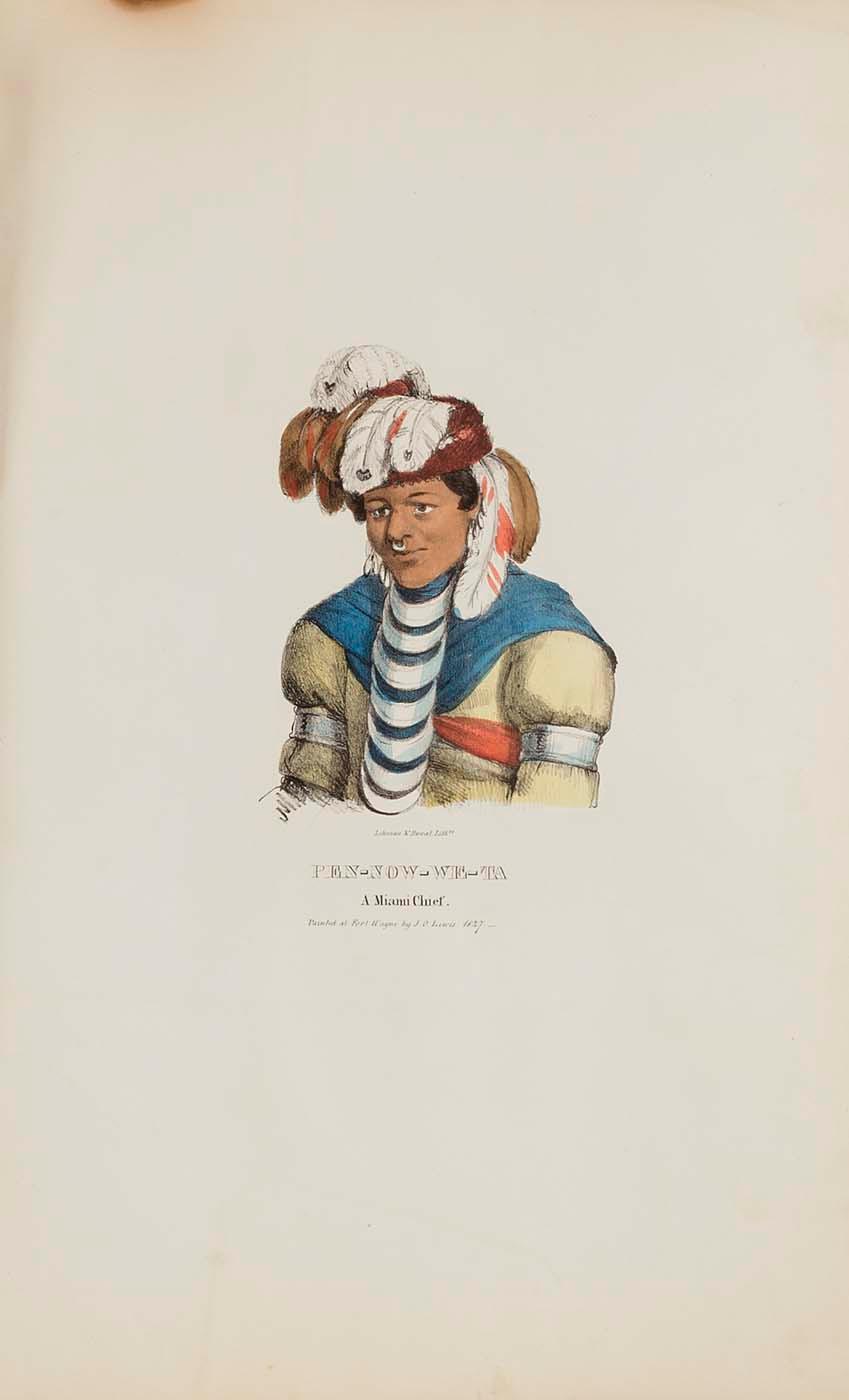Pen Now We Ta A Miami Chief, From The Aboriginal Portfolio — James Otto Lewis