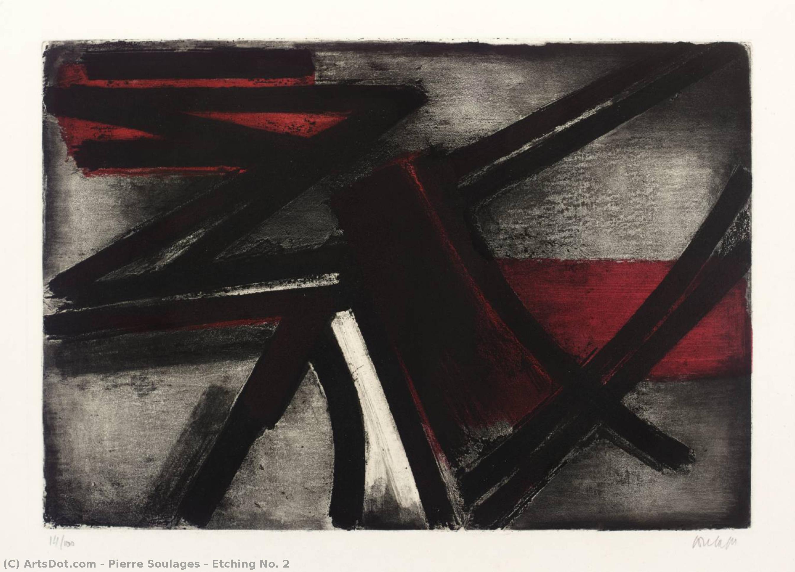 Etching No. 2 — Pierre Soulages