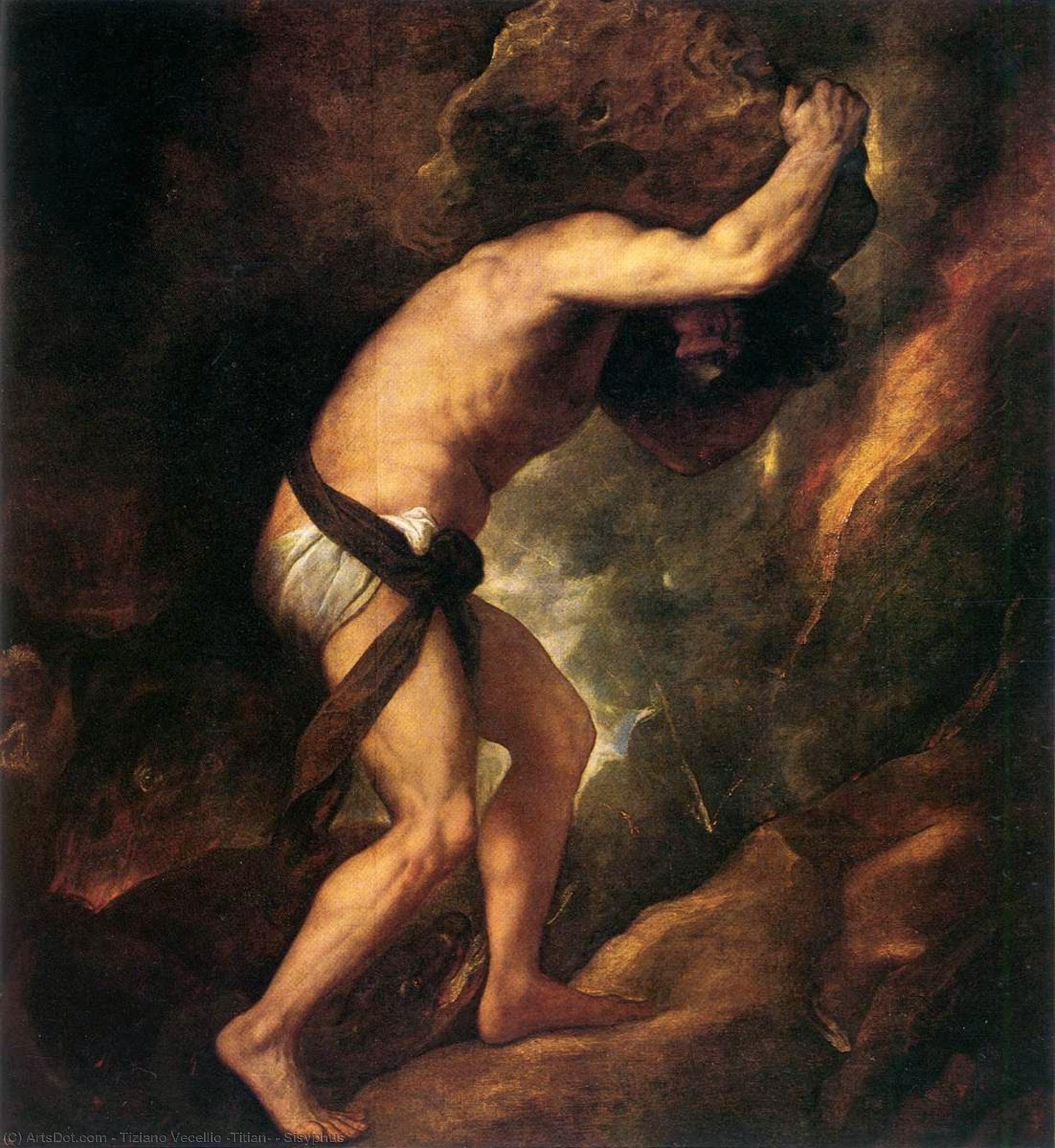Sisyphus — Titian