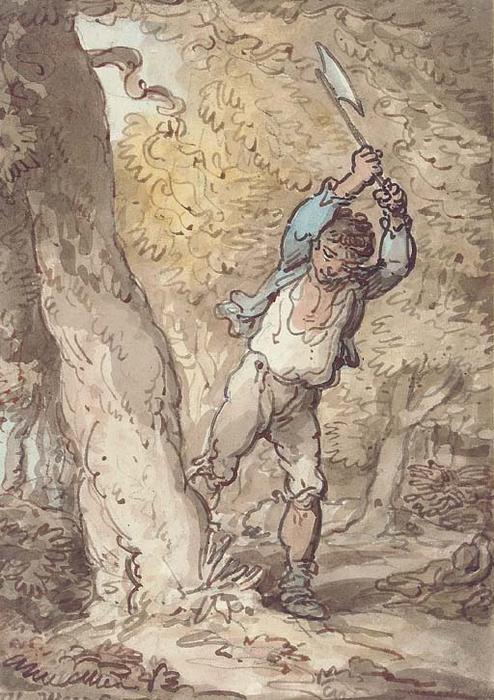 The Woodcutter — Thomas Rowlandson