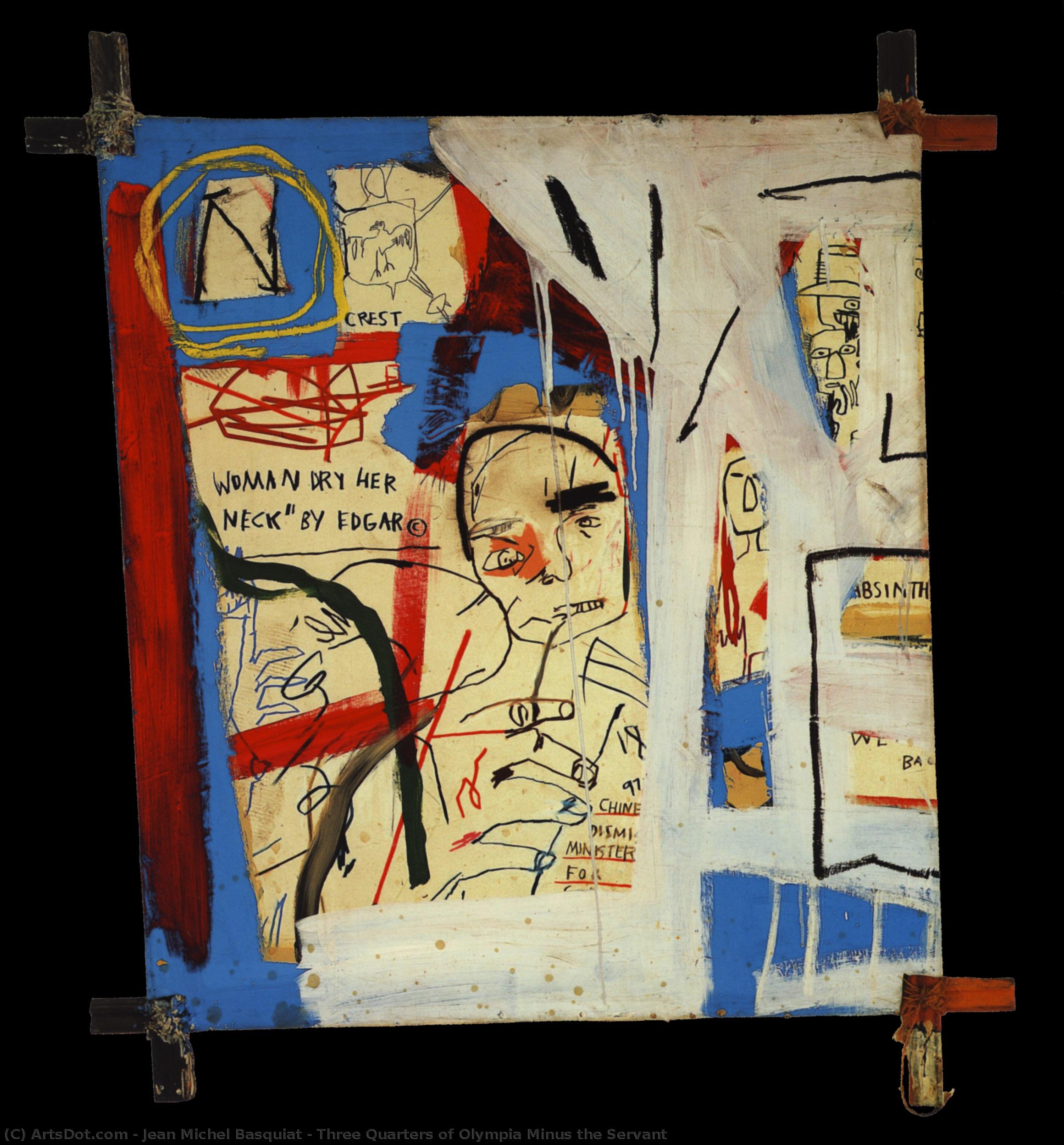 Three Quarters Of Olympia Minus The Servant — Jean Michel Basquiat