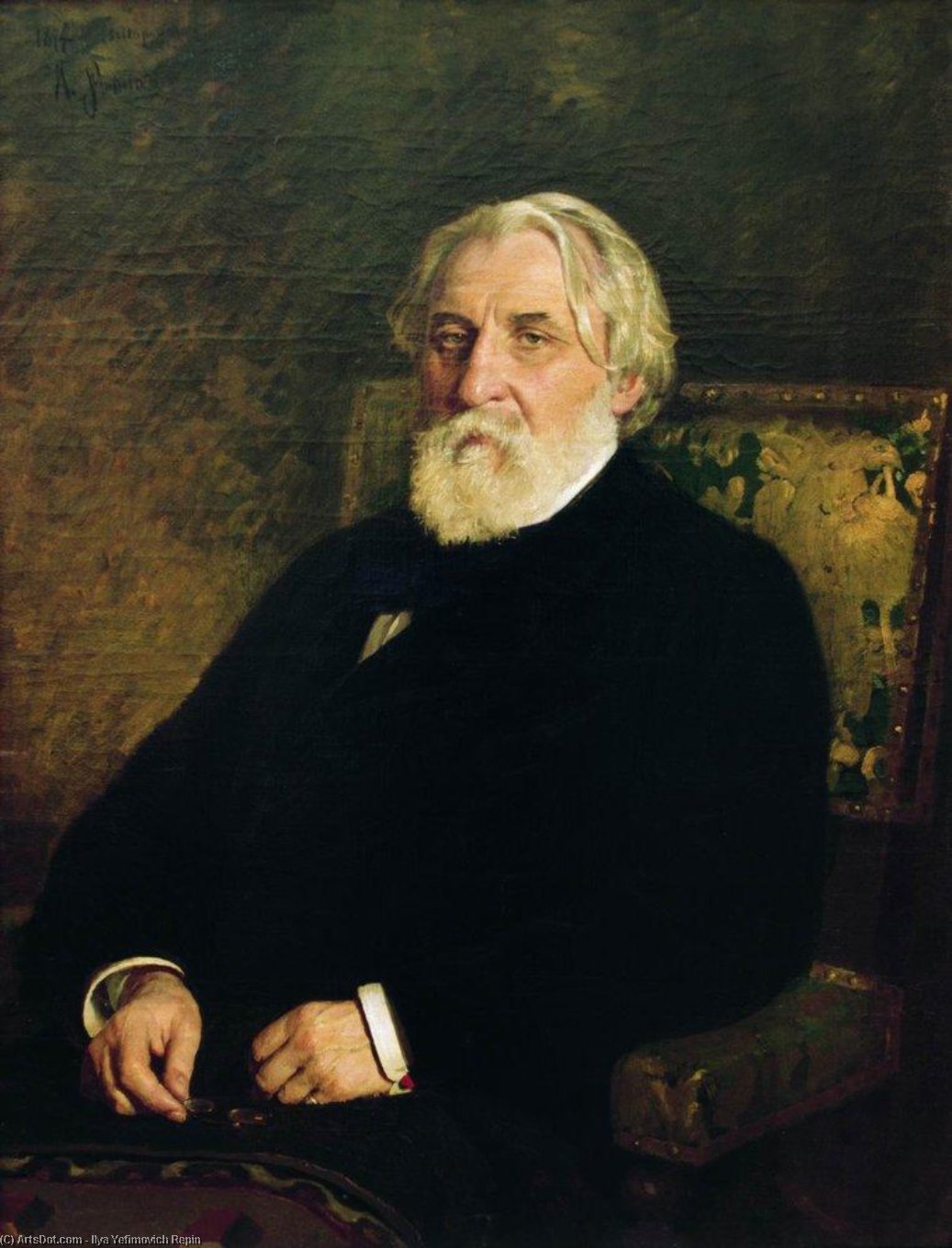 Portrait Of Writer Ivan Sergeyevich Turgenev — Ilja Jewgenjewitsch Repin