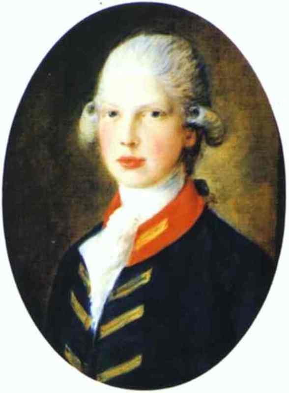 Portrait Of Prince Edward, Later Duke Of Kent — Thomas Gainsborough