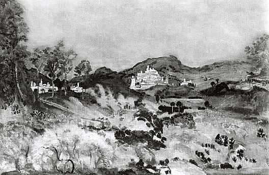 Hills Of Fiesole, (painting) — Arthur B. Davies