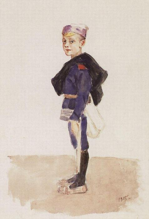Portrait Of M. P. Konchalovsky In Childhood — Vasily Ivanovich Surikov