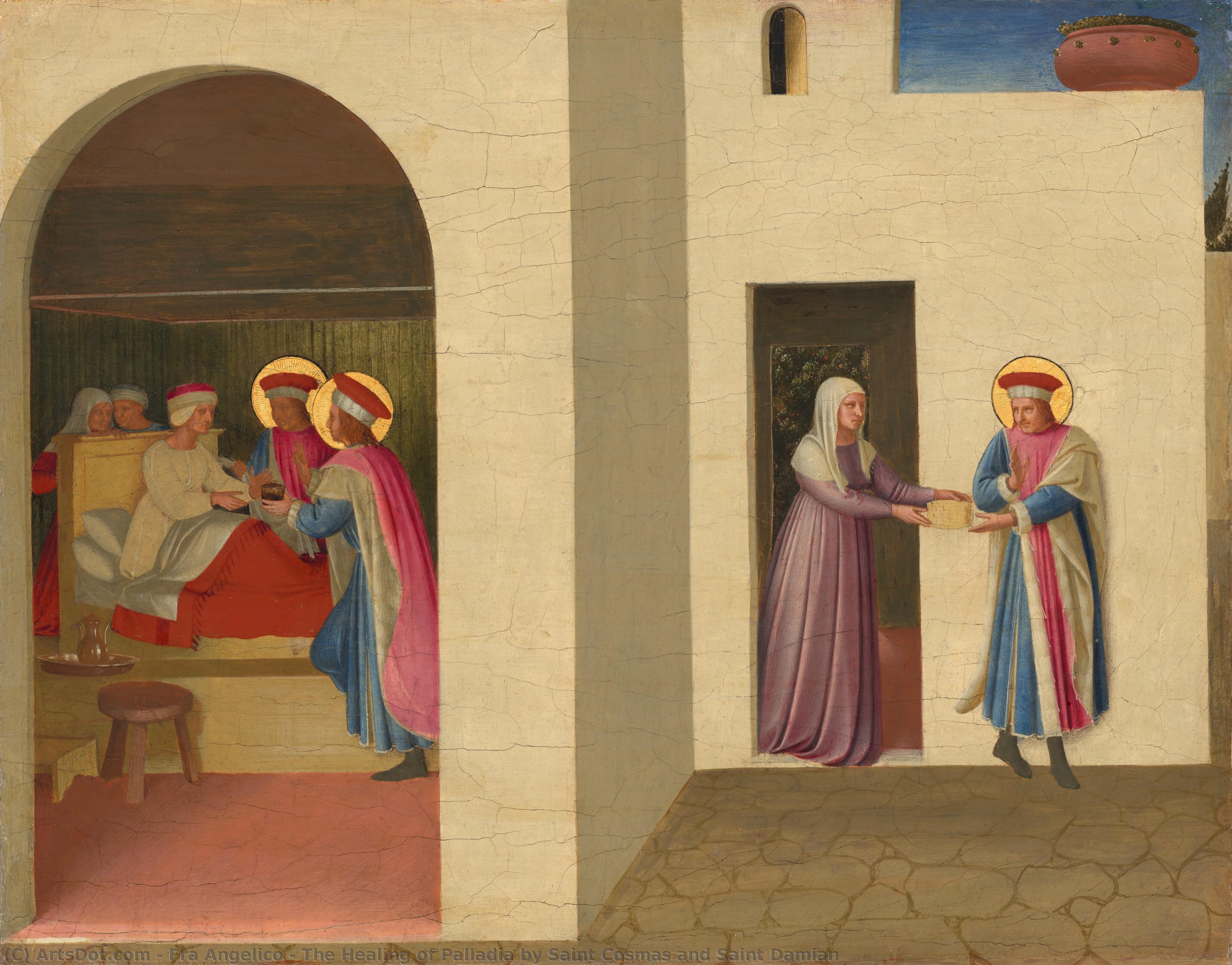 Die Heilung Von Palladia Durch St. Kosmas Und St. Damian — Fra Angelico