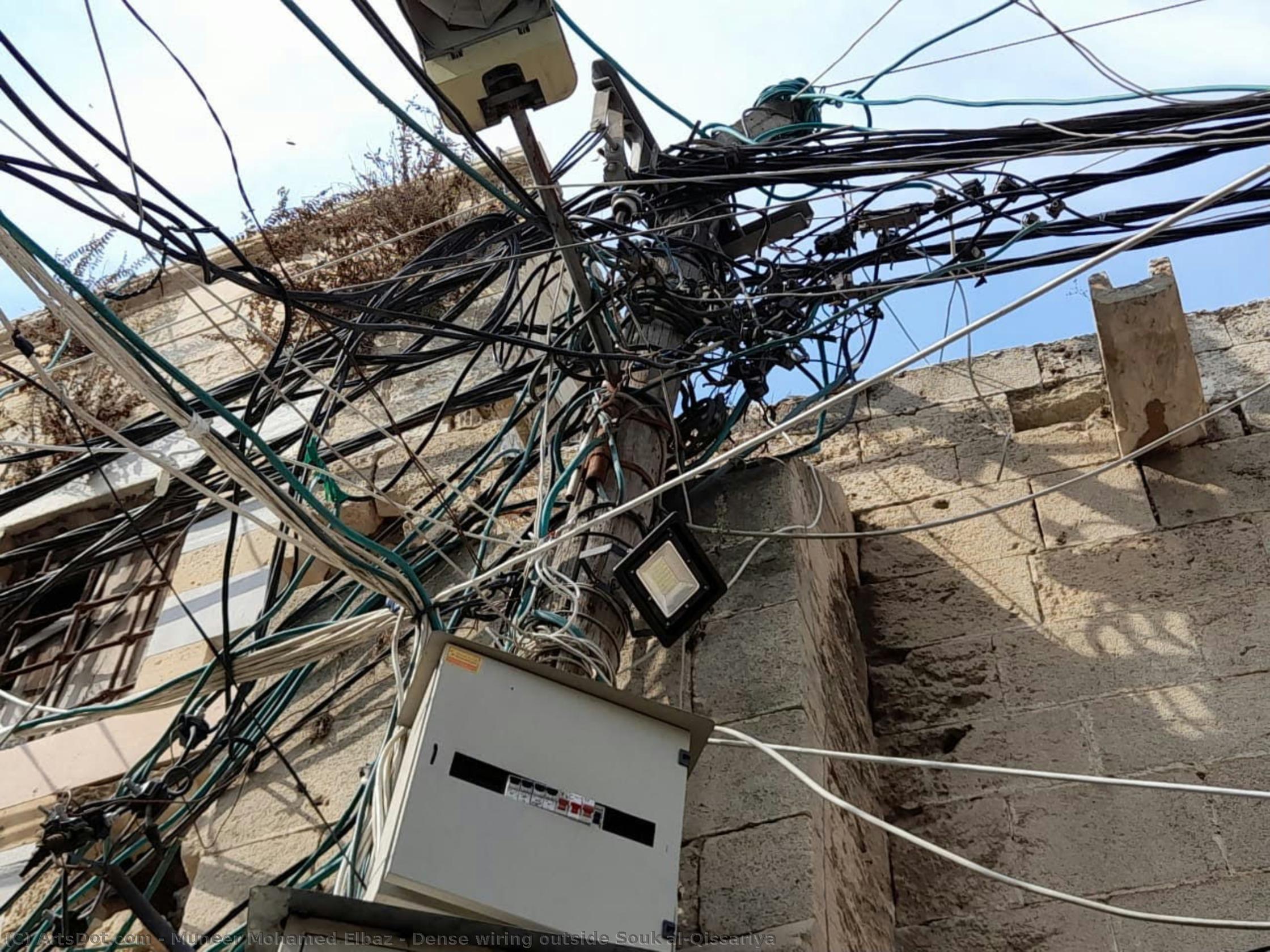 Dense Wiring Outside Souk Al-qissariya — Muneer Mohamed Elbaz