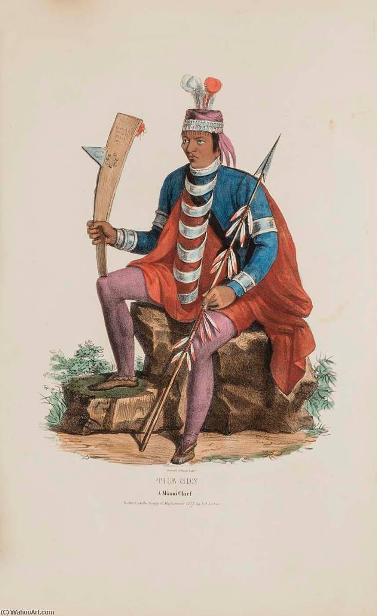 Richardville A Miami Chief, From The Aboriginal Portfolio — James Otto Lewis