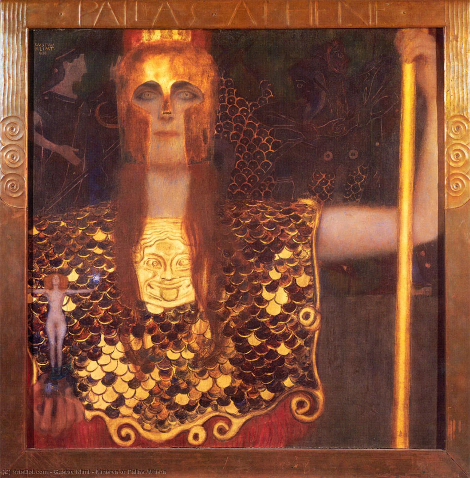 Minerva Or Pallas Athena — Gustav Klimt