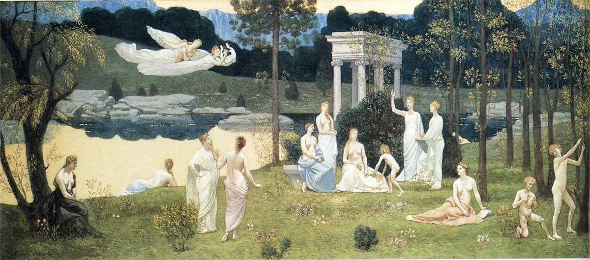 The Sacred Wood Cherished By The Arts And The Muses — Pierre Cécile Puvis De Chavannes