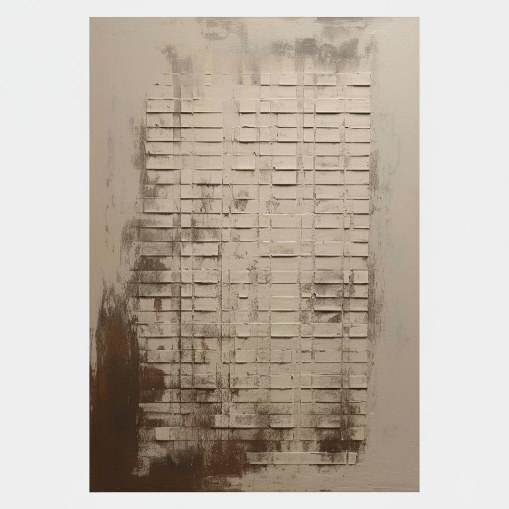 Monolithic Echoes Of Sand And Stone In A Timeless Geometric Relief — David Moreau
