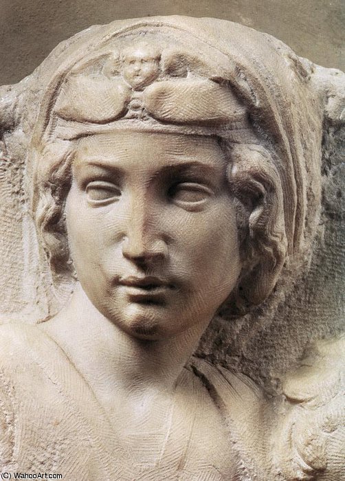 Madonna (tondo Pitti), Detail — ミケランジェロ