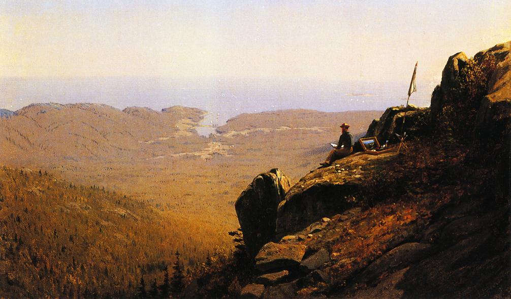 The Artist Sketching At Mount Desert, Maine — Sanford Robinson Gifford
