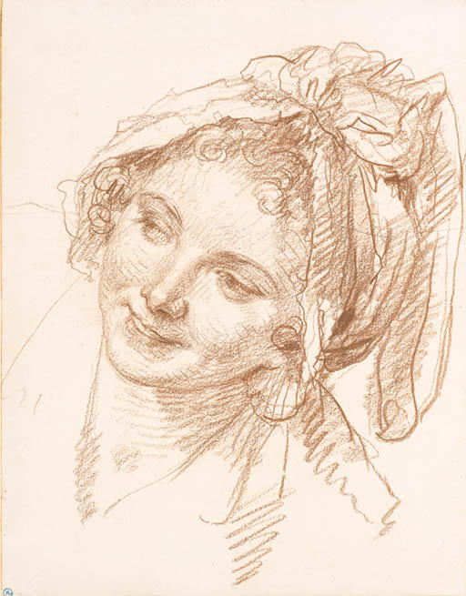 The Head Of A Young Girl Inclined To The Left — Jean-baptiste Greuze