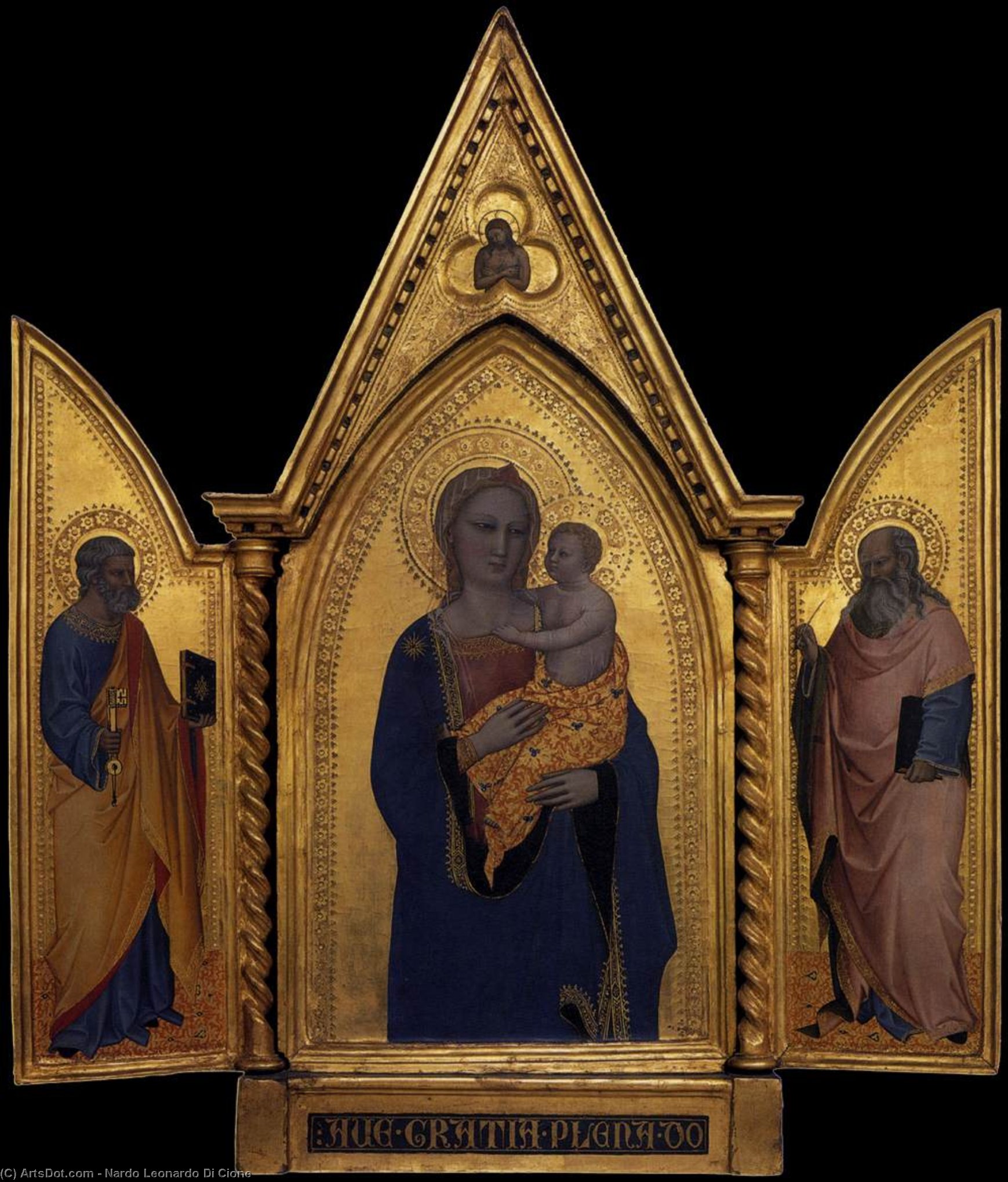 Madonna And Child With Sts Peter And John The Evangelist — Nardo Leonardo Di Cione