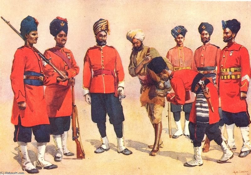 Rajput Soldiers Of The British Indian Army — Alfred Crowdy Lovett