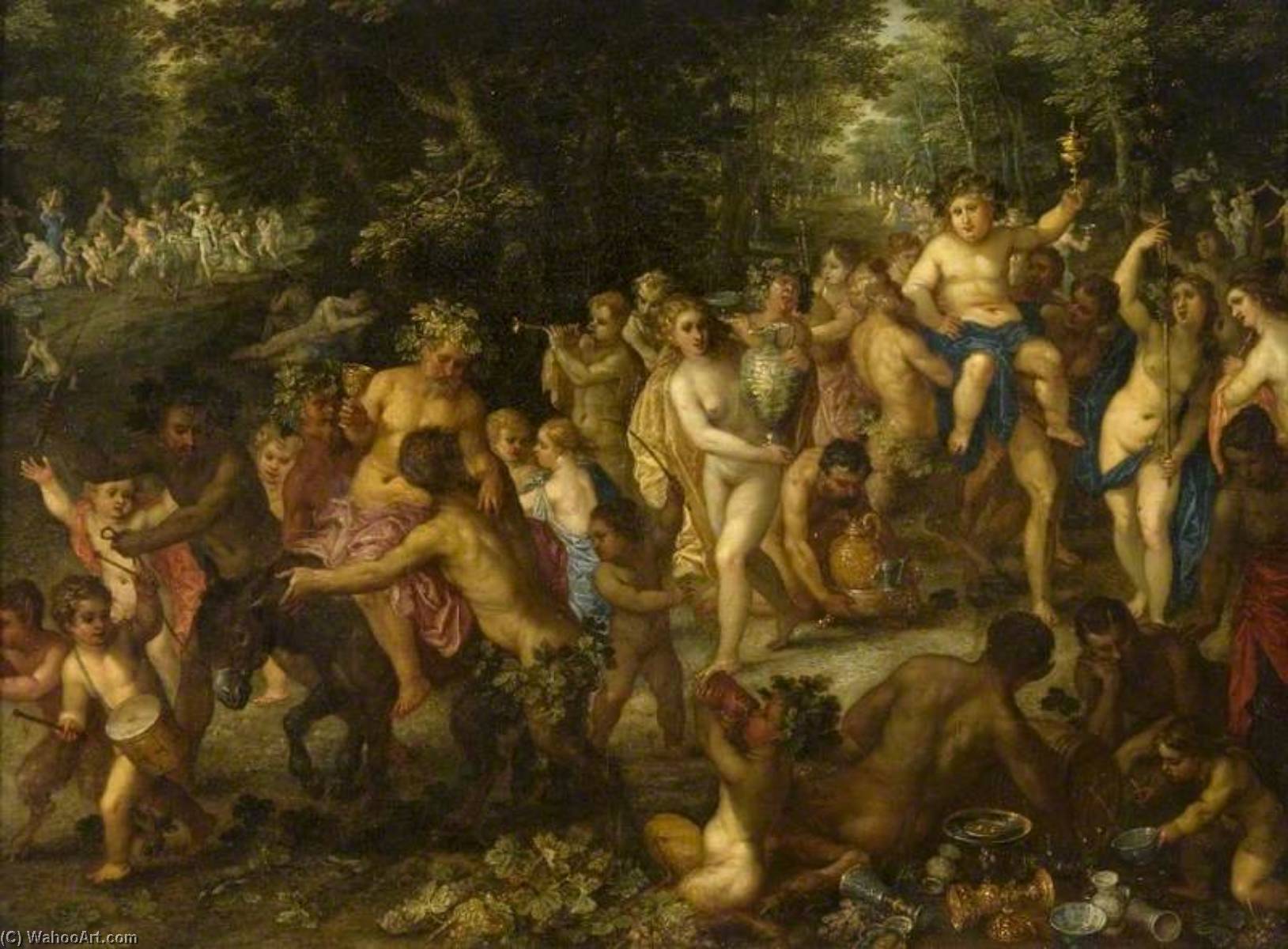 A Bacchic Procession — Хендрик Ван Бален I