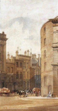 A Street Scene, Liverpool — William Gavin Herdman