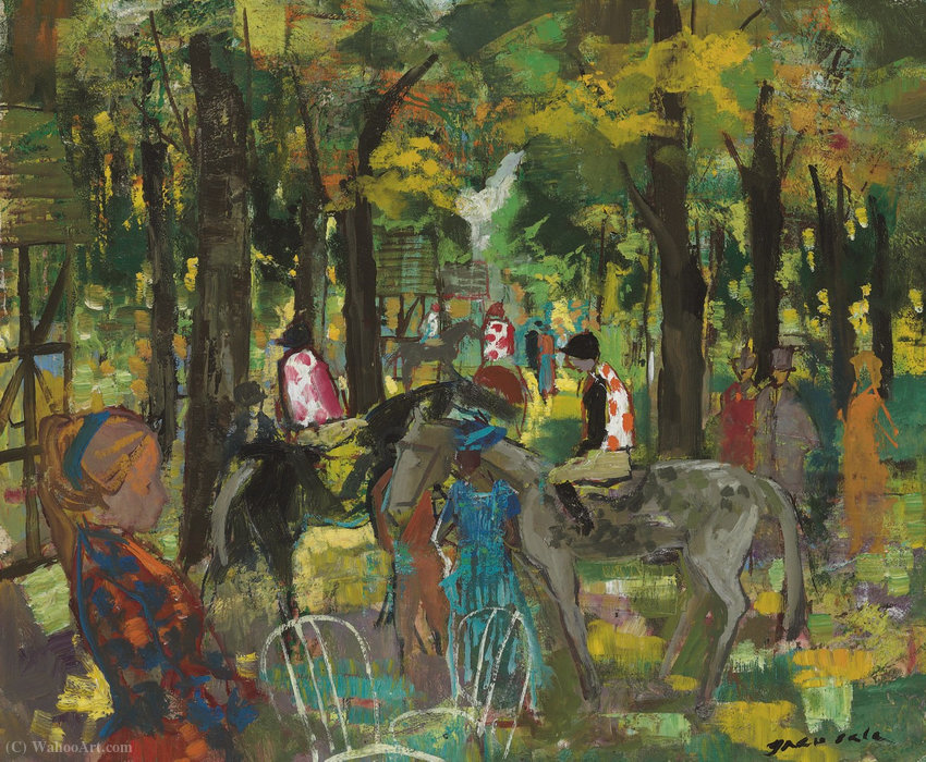Paddock At Deauville, (1963) — Emilio Grau Sala