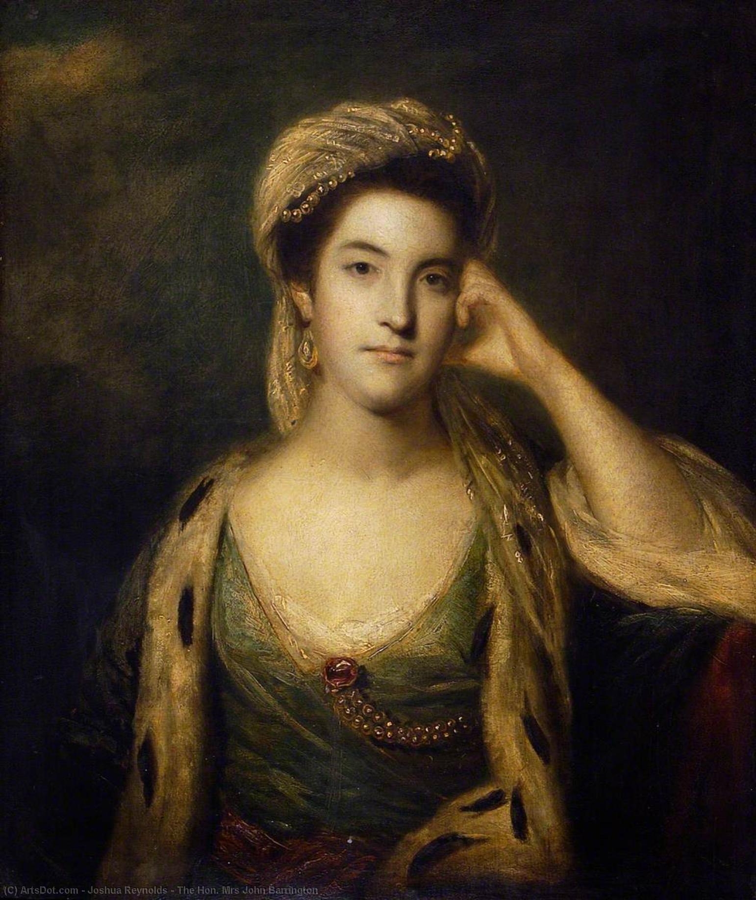 The Hon. Mrs John Barrington — Sir Joshua Reynolds