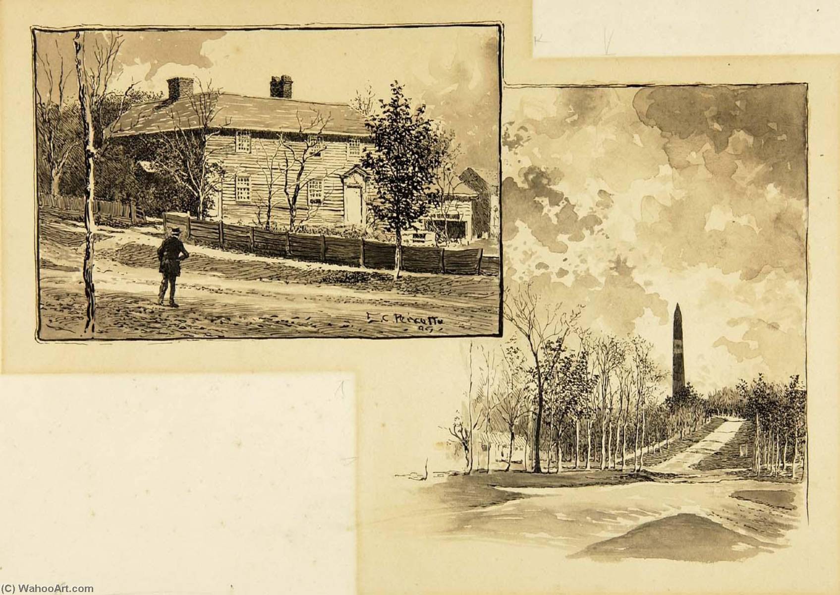 House Monument In Woods — Ernest Clifford Peixotto