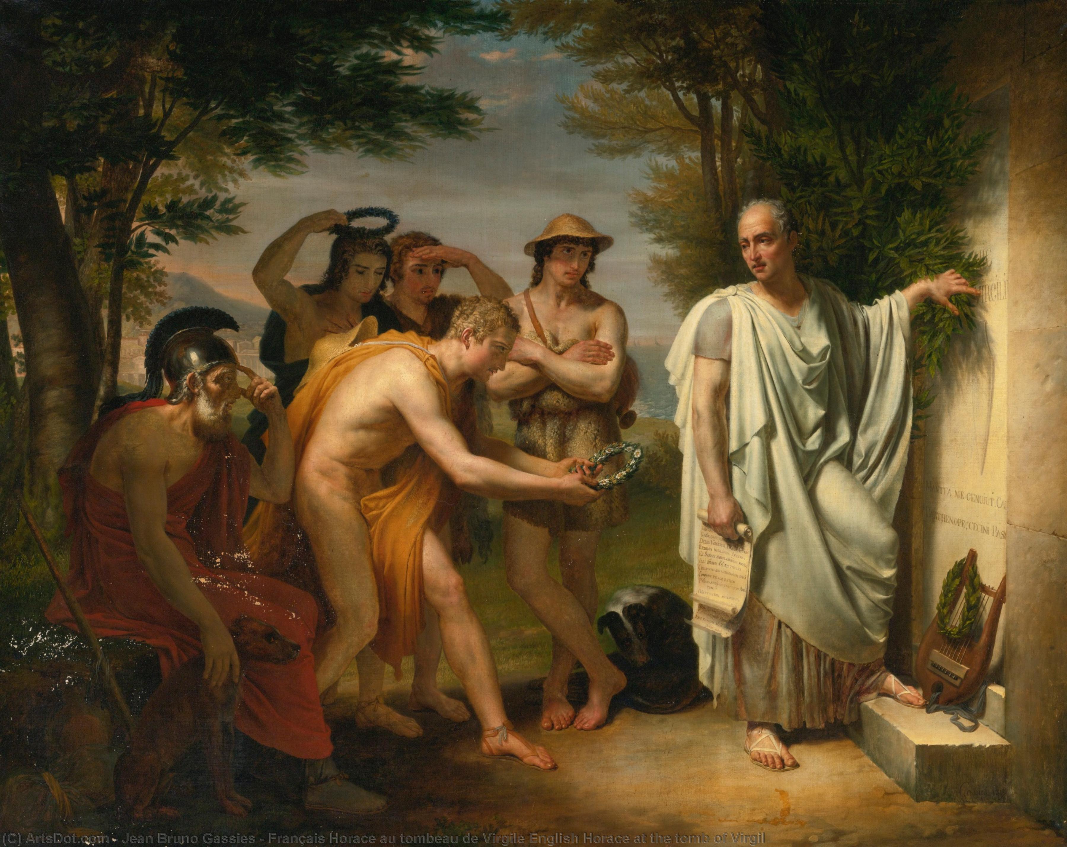 Français Horace Au Tombeau De Virgile English Horace At The Tomb Of Virgil — Jean Bruno Gassies