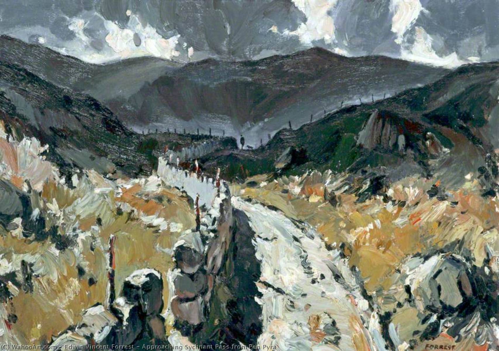 Approaching Sychnant Pass From Pen Pyra — Edwin Vincent Forrest